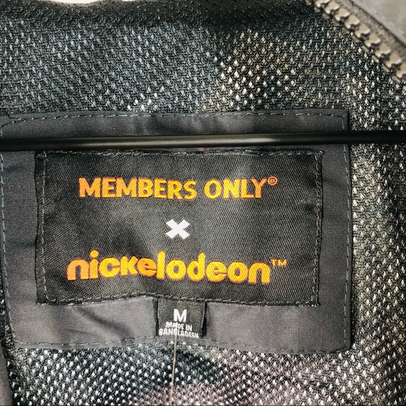 Members Only X Nickelodeon SpongeBob Rugrats Mash Windbreaker Jacket Medium NWT - Picture 2 of 7